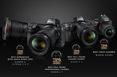 Nikon Products, Including the Latest Z Series Mirrorless Cameras, Receive the TIPA WORLD AWARDS 2019