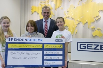 GEZE Donates 200,000 Trees